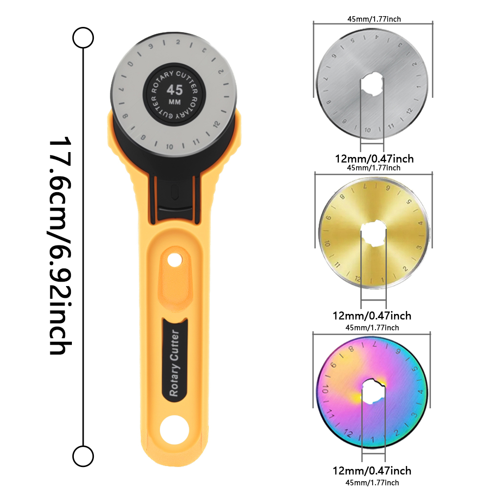 45mm Rotary Fabric Cutter Leat - огляд і ціна Leatherwork Tools