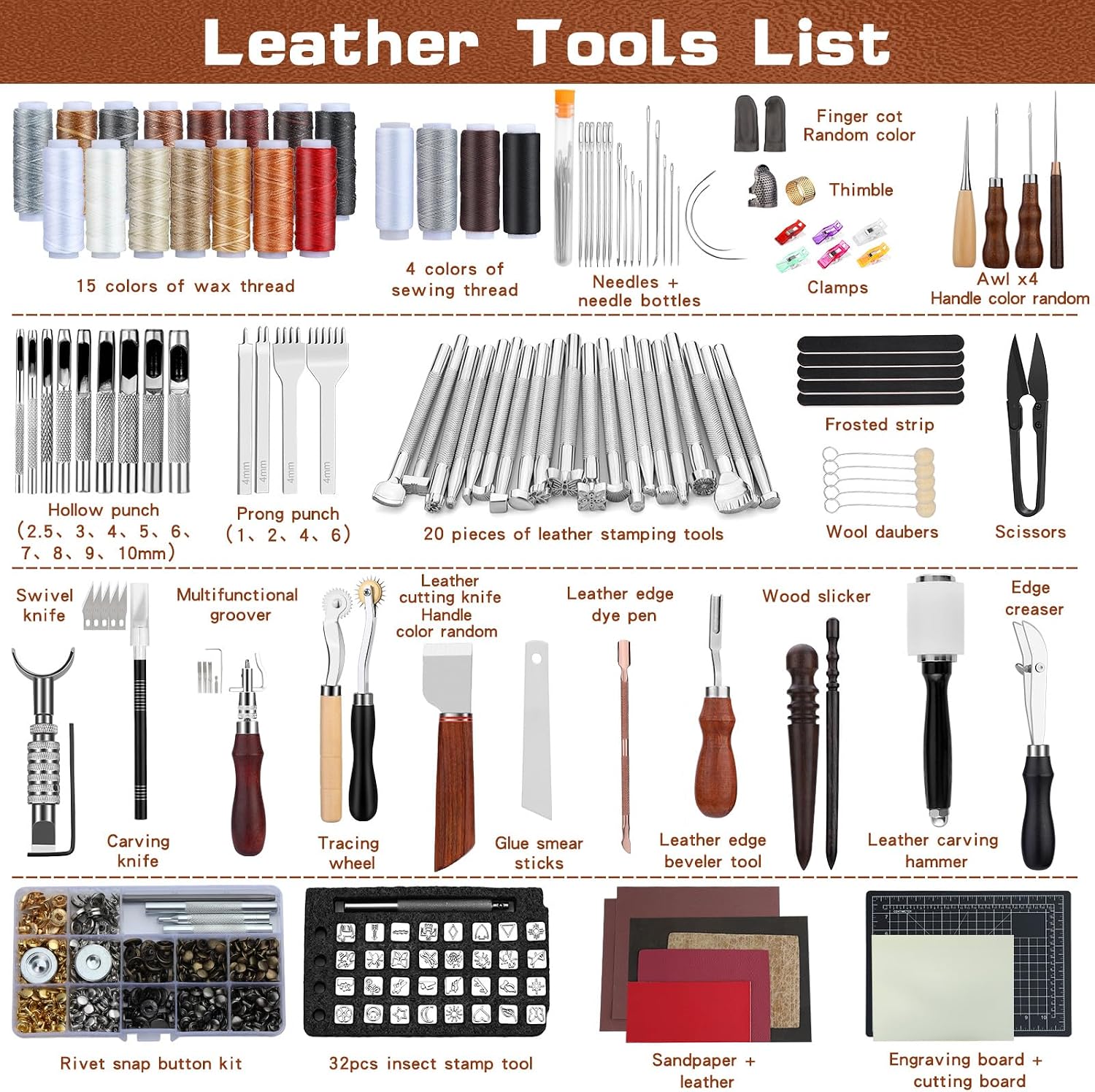Leather Tooling Kit Leather Cr - огляд і ціна Leatherwork Tools
