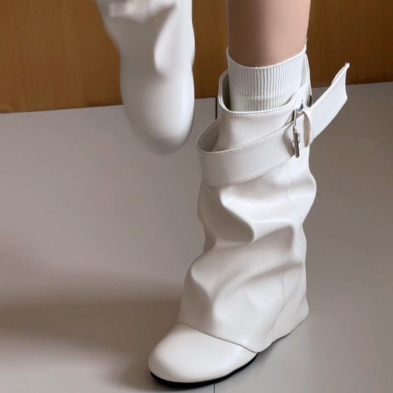 New Women Slouchy Mid Calf Lea - огляд і ціна Belt Buckle Blank